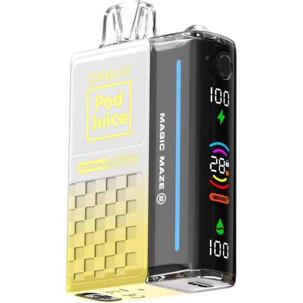 White Gummy Ice Oxbar Pod Juice Magic Maze 2.0 (Zodiac Edition) – 30,000 Puffs