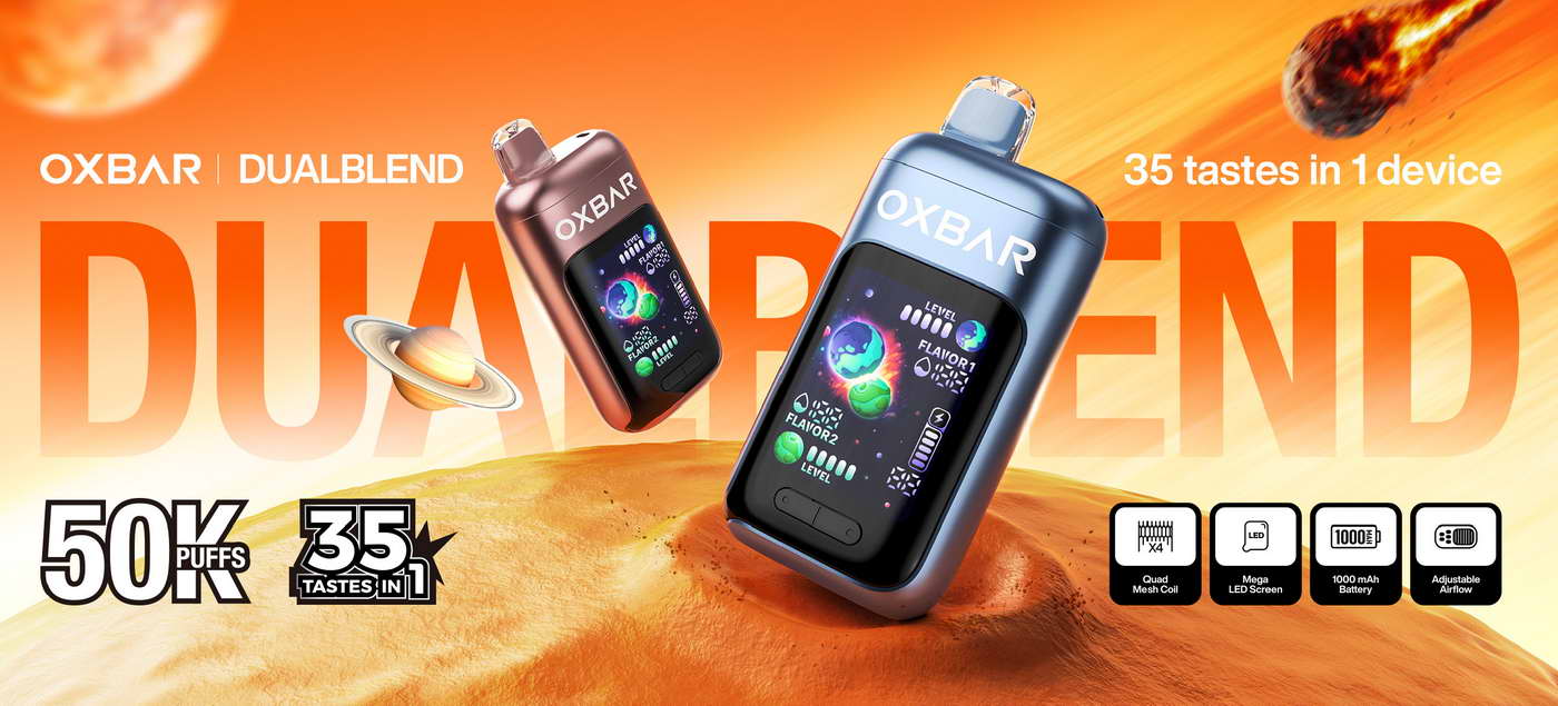 OXBAR DualBlend 50K Vape Kit | 1000mAh Battery | 25 Flavours