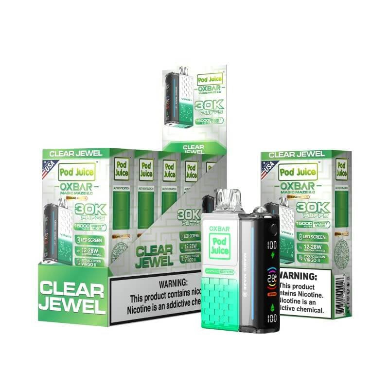 oxbar-magic-maze-2-disposable-vape-30000-clear-jewel Clear Jewel Oxbar Pod