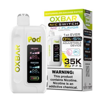 Watermelon Savage Patch OXBAR x Pod Juice NIC Switch 35K Puffs Disposable Vape