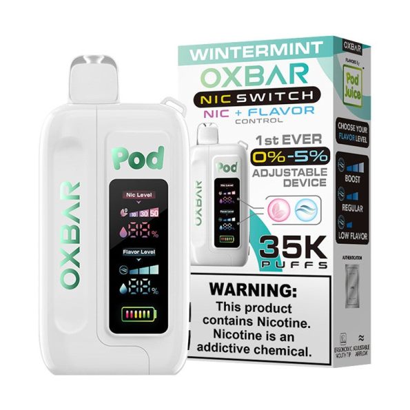 Wintermint OXBAR x Pod Juice NIC Switch 35K Puffs Disposable Vape